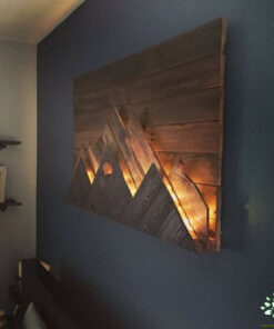 دیوار کوب چوبی AW62 Antique Wood