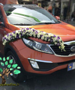 ماشین عروس گل طبیعی NFBC24 Natural Flower Bridal Car