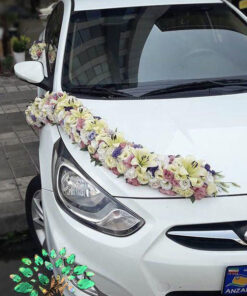 ماشین عروس گل طبیعی NFBC30 Natural Flower Bridal Car