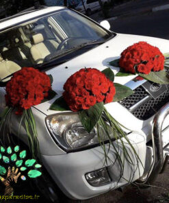ماشین عروس گل طبیعی NFBC5 Natural Flower Bridal Car