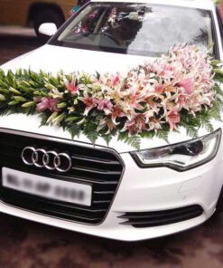 ماشین عروس گل طبیعی NFBC52 Natural Flower Bridal Car