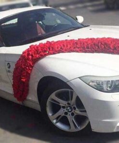 ماشین عروس گل طبیعی NFBC63 Natural Flower Bridal Car