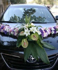 ماشین عروس گل طبیعی NFBC69 Natural Flower Bridal Car