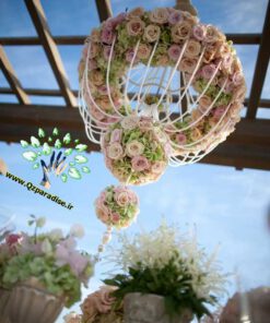 لوستر گل مصنوعی FC116 Flower chandelier