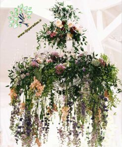لوستر گل مصنوعی FC117 Flower chandelier