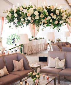 لوستر گل مصنوعی FC122 Flower chandelier