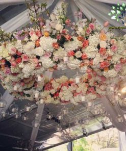 لوستر گل مصنوعی FC13 Flower chandelier