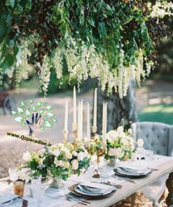 لوستر گل مصنوعی FC132 Flower chandelier