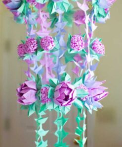 لوستر گل مصنوعی FC136 Flower chandelier