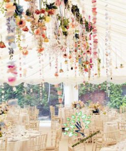 لوستر گل مصنوعی FC138 Flower chandelier