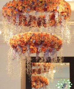لوستر گل مصنوعی FC146 Flower chandelier