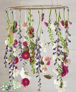 لوستر گل مصنوعی FC35 Flower chandelier