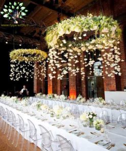 لوستر گل مصنوعی FC38 Flower chandelier