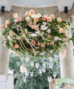 لوستر گل مصنوعی FC41 Flower chandelier