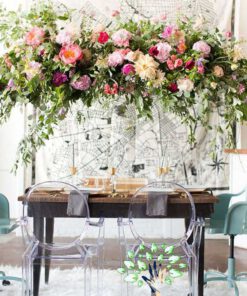 لوستر گل مصنوعی FC5 Flower chandelier