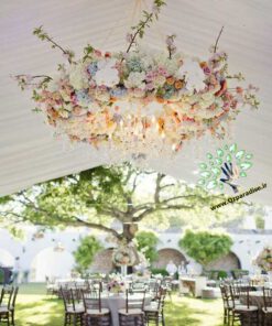 لوستر گل مصنوعی FC55 Flower chandelier