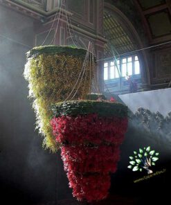 لوستر گل مصنوعی FC58 Flower chandelier