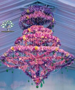 لوستر گل مصنوعی FC7 Flower chandelier