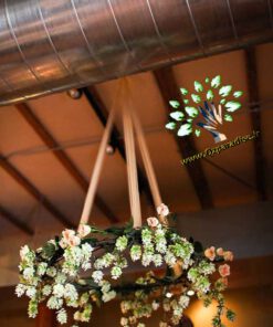 لوستر گل مصنوعی FC86 Flower chandelier