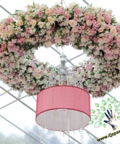 لوستر گل مصنوعی FC9 Flower chandelier