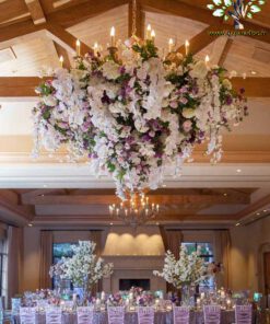 لوستر گل مصنوعی FC96 Flower chandelier