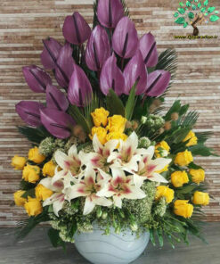 سبد گل مصنوعی NFB13 Natural Flower Basket