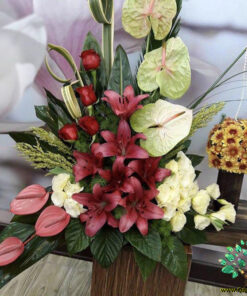 سبد گل مصنوعی NFB16 Natural Flower Basket