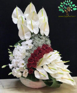 سبد گل مصنوعی NFB17 Natural Flower Basket