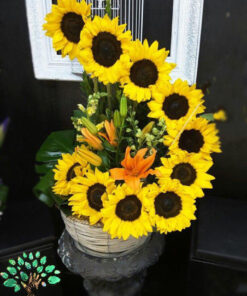 سبد گل مصنوعی NFB22 Natural Flower Basket