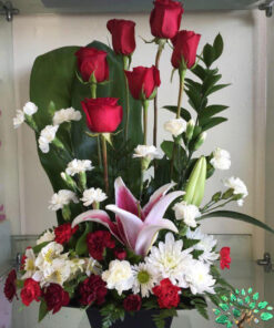 سبد گل مصنوعی NFB24 Natural Flower Basket