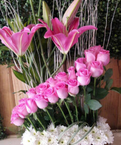 سبد گل مصنوعی NFB25 Natural Flower Basket