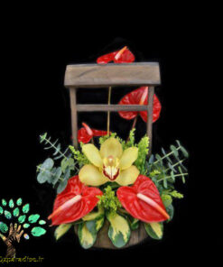 سبد گل مصنوعی NFB29 Natural Flower Basket