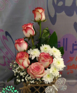 سبد گل مصنوعی NFB39 Natural Flower Basket