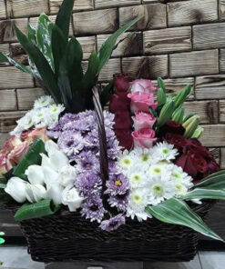 سبد گل مصنوعی NFB4 Natural Flower Basket