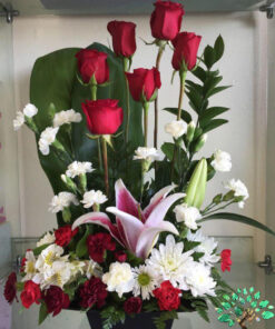 سبد گل مصنوعی NFB45 Natural Flower Basket