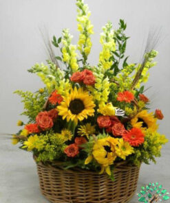 سبد گل طبیعی NFB76 Natural Flower Basket