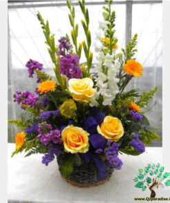 سبد گل طبیعی NFB77 Natural Flower Basket