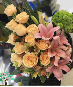 سبد گل طبیعی NFB8 Natural Flower Basket