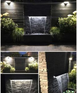 آبنما دیواری فضای بازOW34 Outdoor Waterfalls