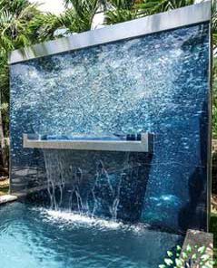 آبنما دیواری فضای بازOW35 Outdoor Waterfalls