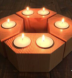 جاشمعی چوبی WC117 Wooden crescent