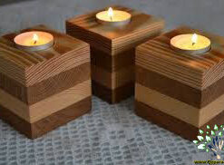 جاشمعی چوبی WC66 Wooden crescent