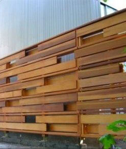 نرده دیوار و پارتیشن چوبی WPF44 Wooden partition fences