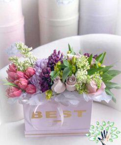 باکس گل طبیعی NFB184 Natural Flower Box