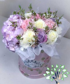 باکس گل طبیعی NFB222 Natural Flower Box