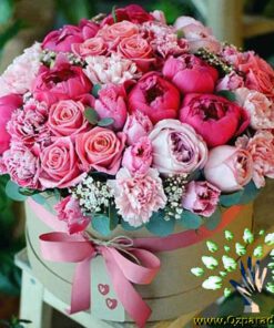 باکس گل طبیعی NFB282 Natural Flower Box