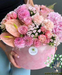 باکس گل طبیعی NFB291 Natural Flower Box