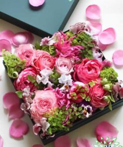 باکس گل طبیعی NFB312 Natural Flower Box