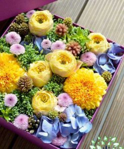 باکس گل طبیعی NFB337 Natural Flower Box