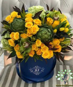 باکس گل طبیعی NFB340 Natural Flower Box